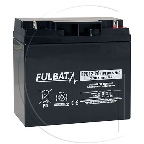 Vedligeholdelsesfrit batteri FPC12-20 0114-90505