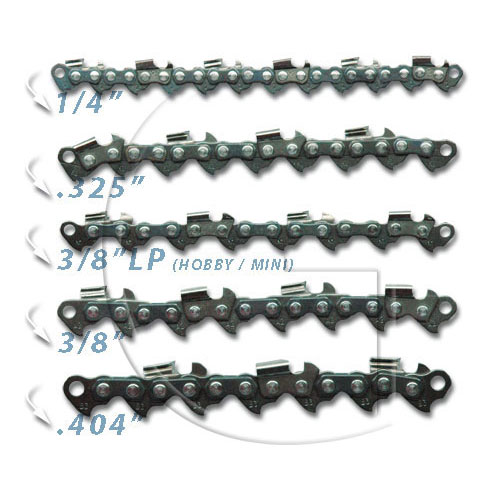 Loose chainsaw chain links