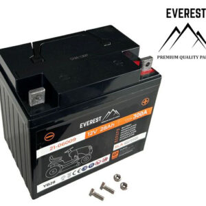 GEL-BATTERI (AGM) 12 V 28 Ah HØJRE PLUS – 12V, 28AH