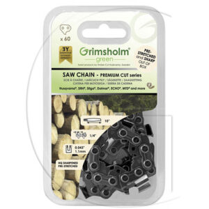 Motorsavskæde GRIMSHOLM® 1/4 1,1 mm 60 drivled Halvmejsel
